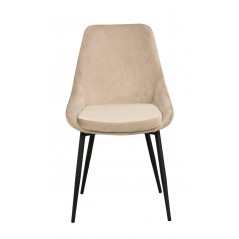 RO Sier Dining Chair Beige Velvet